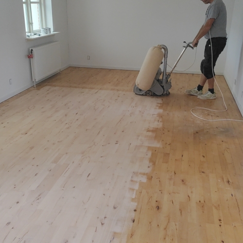 Gulvafslibning på trægulv